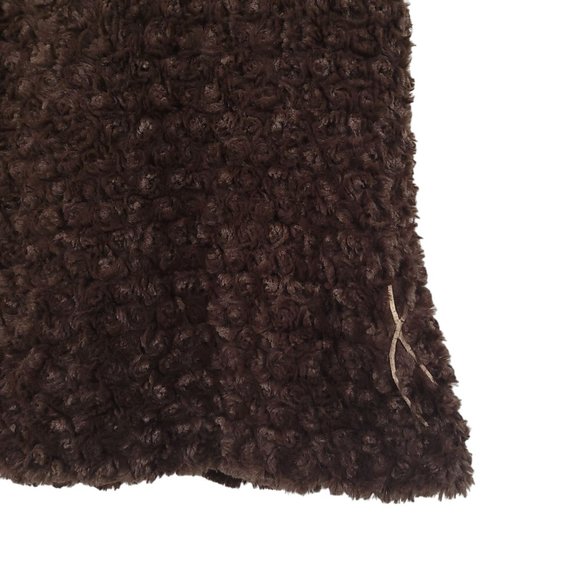 CoVelo Clothing Teddy Bear Vest Jacket Womens Sz 8 Snap Close Brown Faux Fur - Picture 16 of 16